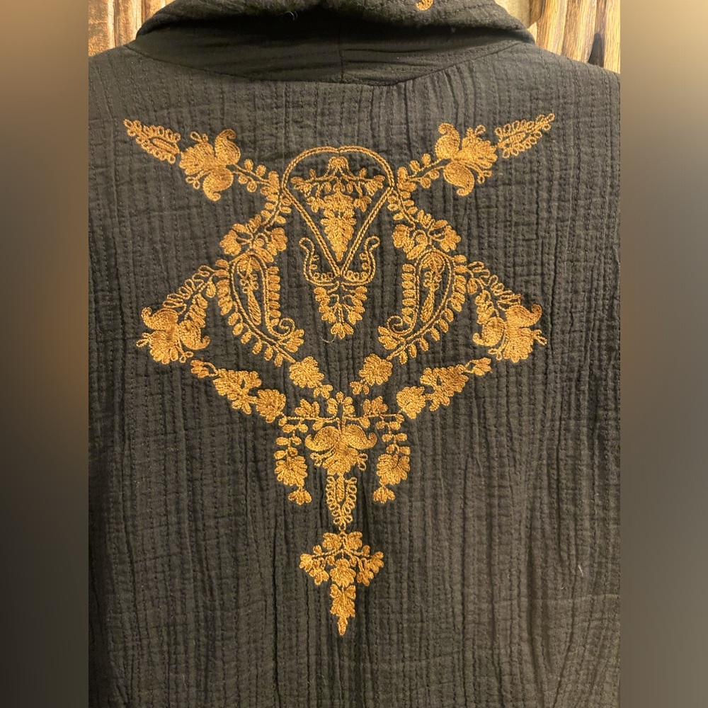 Free people embroidered soft cotton jacket - Picture 2 of 5